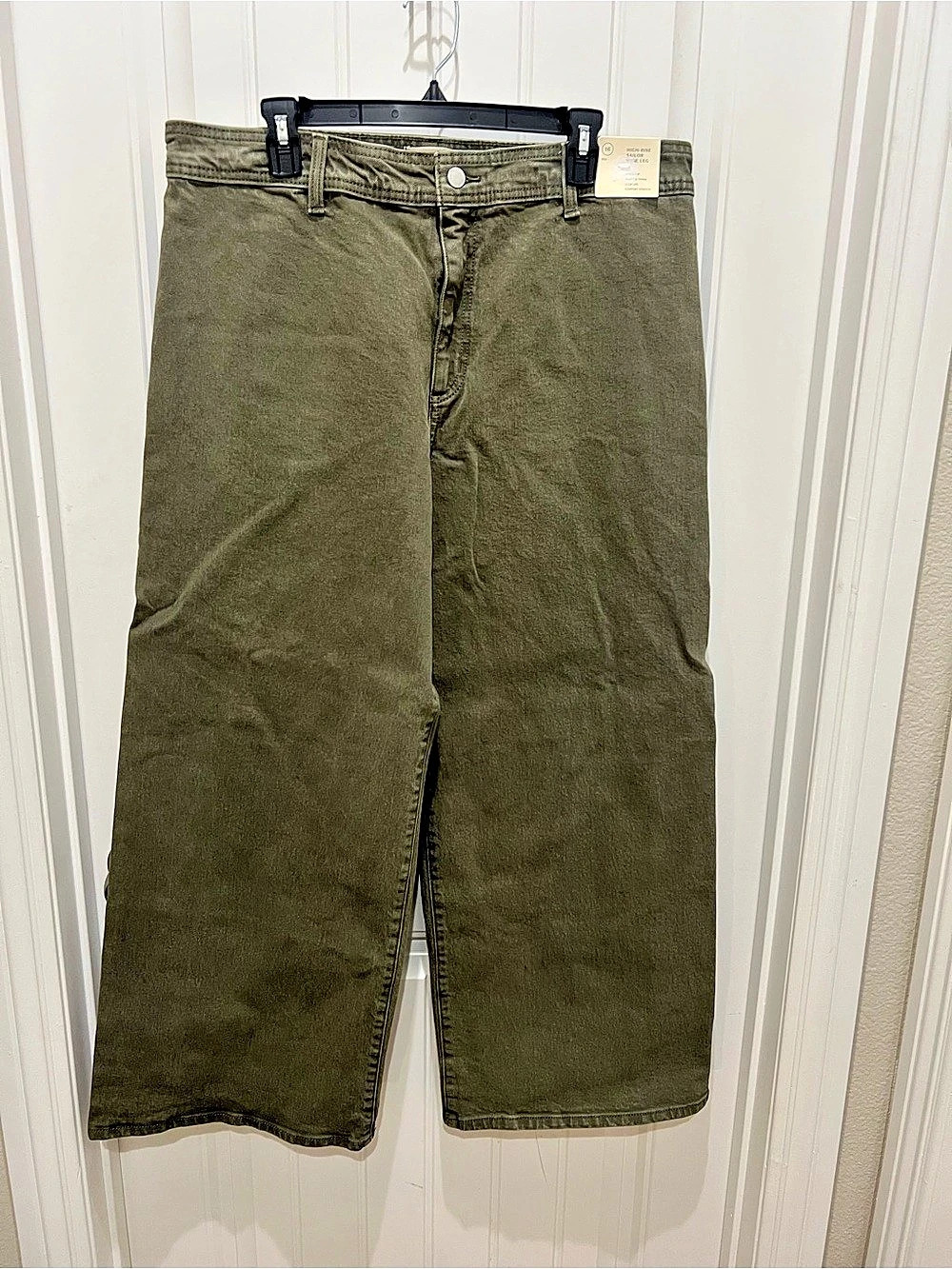 Universal Thread Sailor Wide Leg Wide Leg Jeans in Green Waist 16 Like New